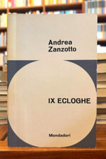 Andrea Zanzotto - IX Ecloghe - Mondadori - prima edizione 1962