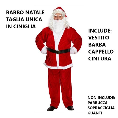 Natale vestito costume babbo - natale,