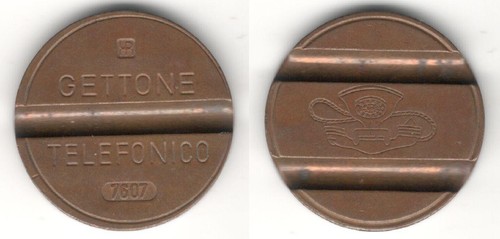 Gettone telefonico ipm - gettone, 7607