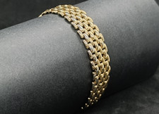 Braccialetto vintage anello largo articolato anni 70 #P005