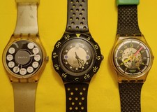 Lotto 3 orologi SWATCH SCUBA200 + GK402 + GK306 USATI