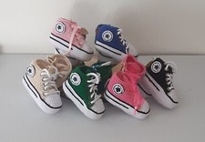 Scarpine neonati, cotone oeko-tex ,uncinetto. sneaker, benvenuto, battesimo