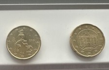 ⭐️ 2 Monete 20 Cent Circolate-??Italia  2019+?? Germania 2016 Zecca J⭐️