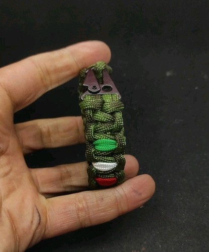 Bracciale paracord green moss - bracciale,