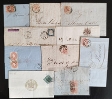 LB3 Curioso LOTTO N. 10 LETTERE FRAMMENTI ANTICHI STATI ITALIANI  qualità mista 