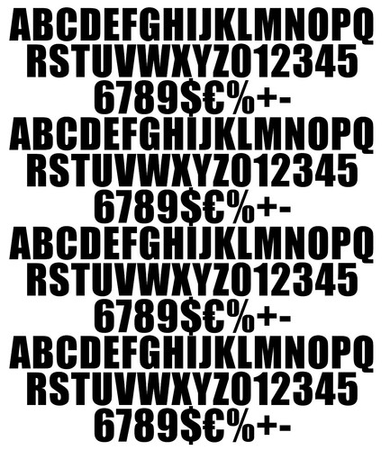 Kit 164 lettere - kit, numeri