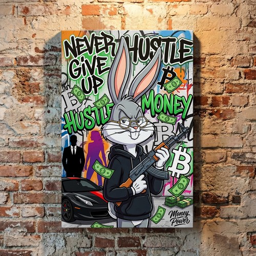 Bugs bunny arma quadro - bunny,