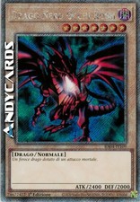 DRAGO NERO OCCHI ROSSI (Red-Eyes Black Dragon) Segreta Platino RA04 IT109 • 1Ed