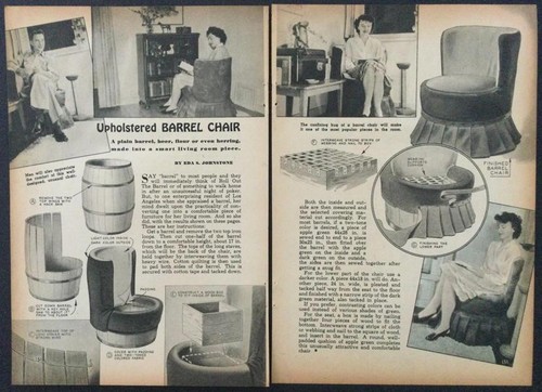 Sedia botte legno 1947 - botte,