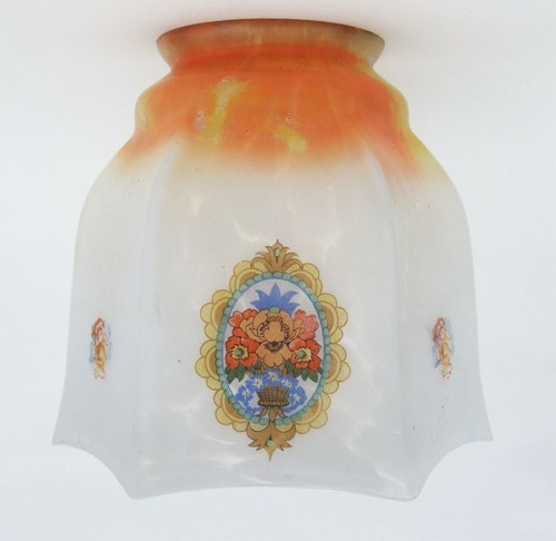 Elegant antique glass lamp - glass,
