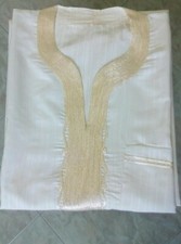 Vestito caftano donna taglia conformata forte grande maxi lungo bianco sportivo