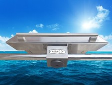 Asado Boat BBQ, barca portatile acciaio inox barbecue, yacht, barbecue canale 22-25 mm