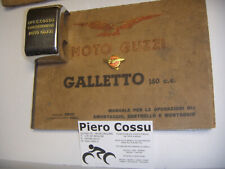 GALLETTO 160 MOTO GUZZI  COPRI ATTACCO MANUBRIO + PIN AQUILA DORATA *2 oggetti*