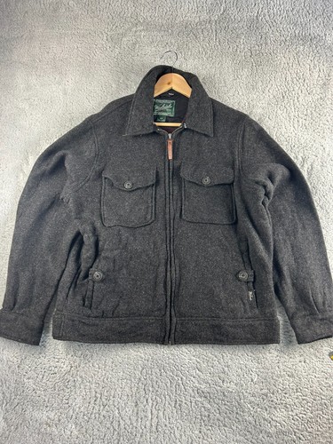 Caban laine noir woolrich - caban,