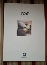 Rarissima brochure PEUGEOT  106 in italiano + carat. tec. opz. col. - Anno 2000