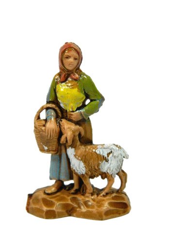 Pastore donna con capra - pastore,