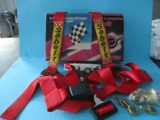 Cintura di Sicurezza Originale Sabelt Rossa 3 Punti 04037 Sivar