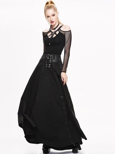 Gonne donna gotiche punk nere