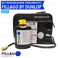 Riparazione Pneumatici Kit Gonfia e Ripara by Dunlop per NISSAN Qashqai 620ml