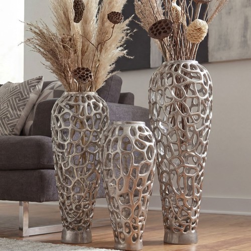 Vaso alluminio argento - alluminio,