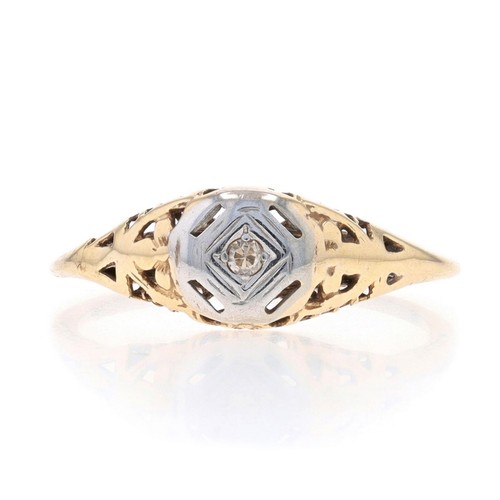 Oro giallo diamante art déco - oro,