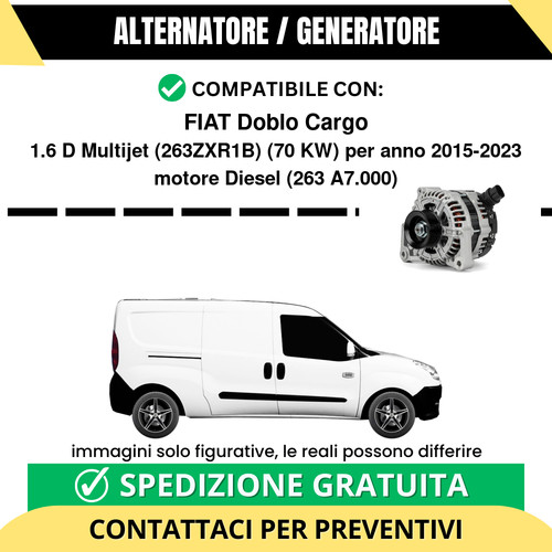 Alternatore fiat doblo cargo - alternatore,