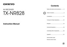 Onkyo integra nr828 - onkyo,