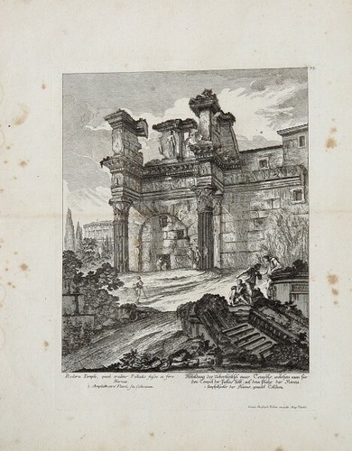 Roma antico tempio pallade - roma,