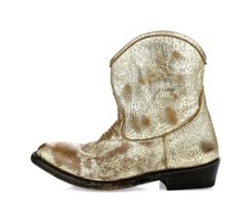 Stivaletti da cowboy ASH 208400 in pelle oro/invecchiati tg. 36 NUOVI!