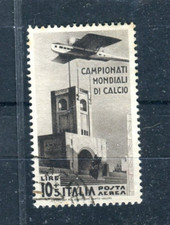 (B3163) f.bollo posta aerea l.10+l.5 -1934 CAMP. MONDIALE DI CALCIO usato