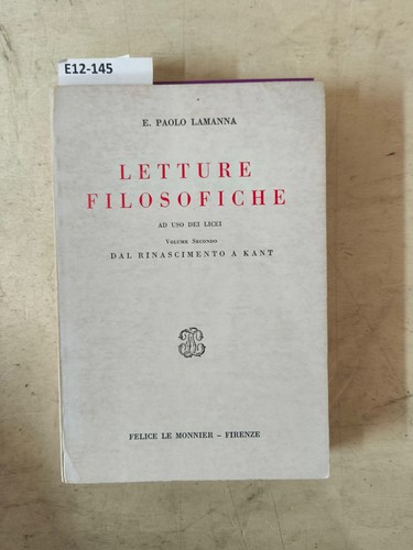 Letture filosofiche vol - letture,