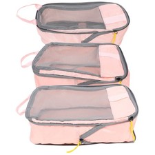  3 pezzi di imballaggio a compressione cubi organizer per bagagli borse da