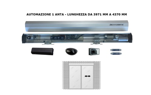 Porta automatica vetri 1 - automatica, a