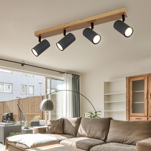 Lampada soffitto legno - da, in