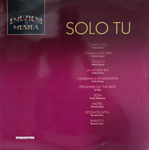 Vinile solo tu matia - 12",
