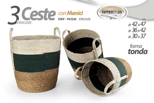 Ceste tonde manico cesta - manico,