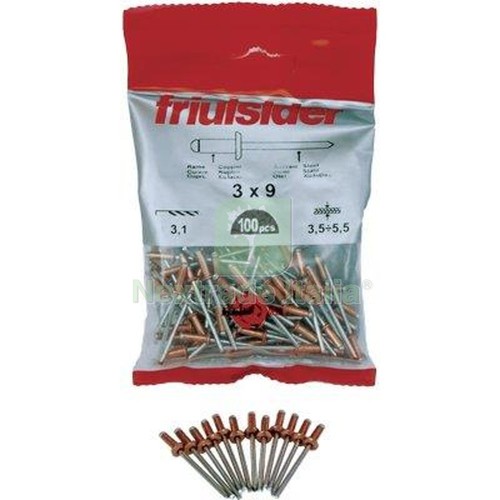 5cf rivetto strappo - 5cf, rame