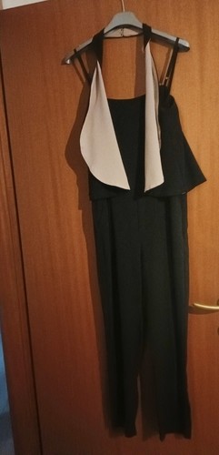 Tuta nera rosa donna - tuta, e