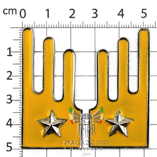 Mostrine metallo smaltato - metallo, 4°