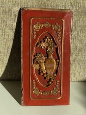 Pannello in legno dorato lacca