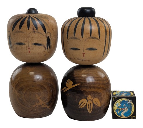 Coppia bambole kokeshi - coppia,