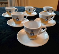 CAFFE' DERSUT TRIESTE - Servizio 6 Tazzine Caffè Cups con Piattino