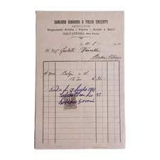 1911 Barcaro Giovanni E Figlio Umberto Frutta Piante Salvaterra Fattura C03911