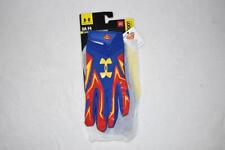 Guanti Ricevitore Under Armour Alter Ego SUPERMAN F4 Adulto Royal/Rosso Nuovi con etichette