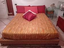 Letto matrimoniale in midollino come nuovo