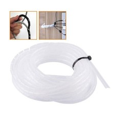x Raccogli Cavo Spiralato Fili Cavi Elettrici Anti Groviglio 8mmx5mt dfh