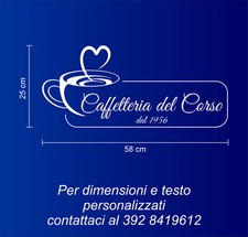 adesivi per vetrine personalizzati bar caffè vetrofanie allestimento a1123