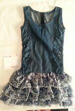 lotto 776 abito vestito vestitino jeans bimba bambina 5 anni
