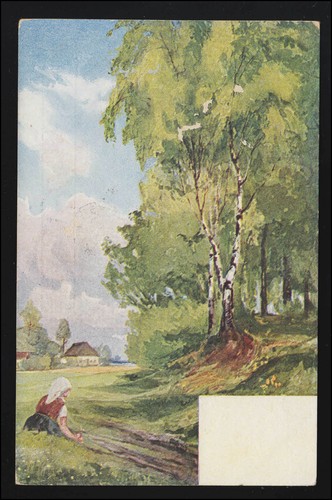 Cartolina artistica paesaggio