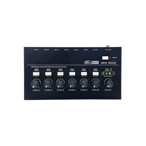 Mixer linea stereo - linea, 6